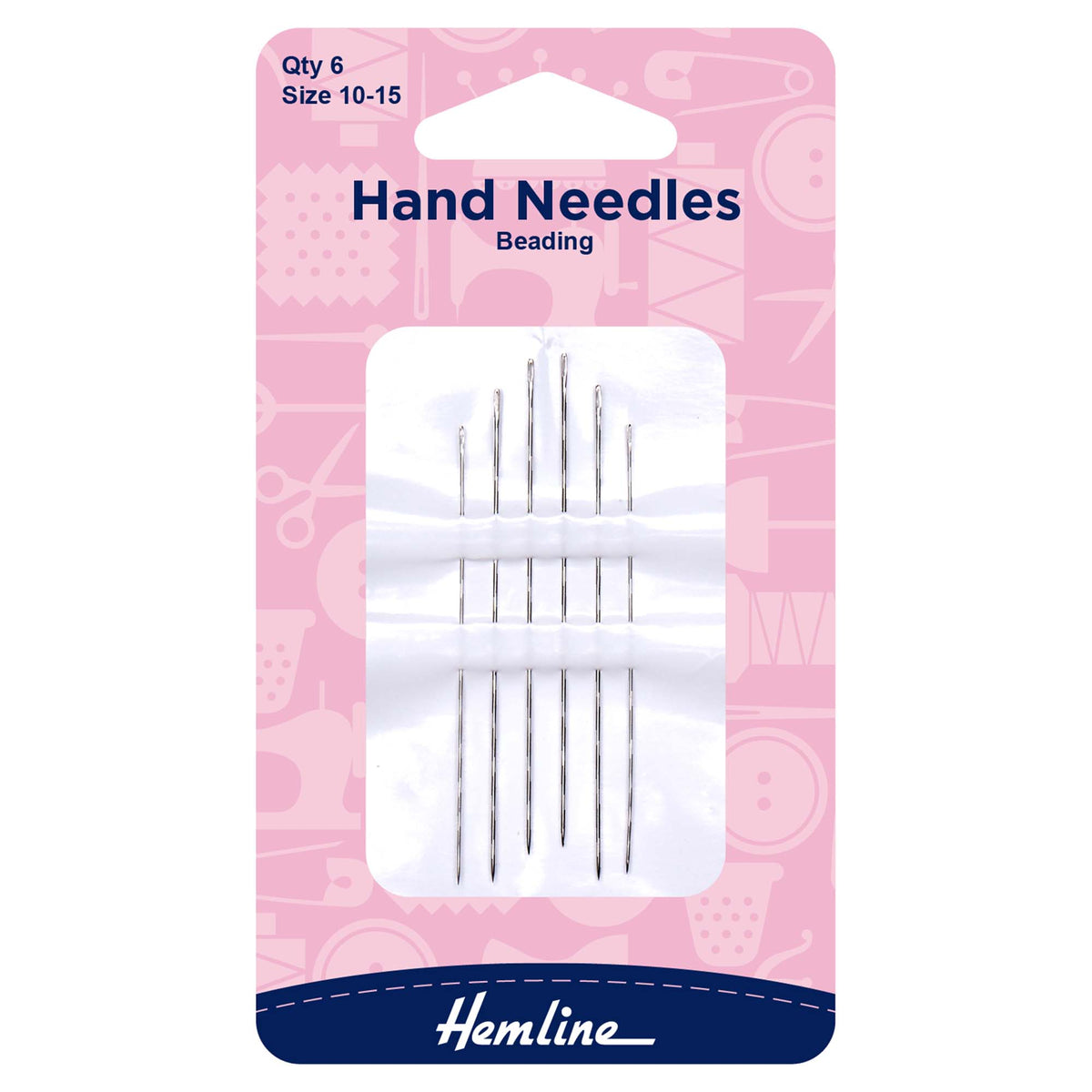 Hemline Beading Hand Sewing Needles – Sizes 10–15 - H209.101