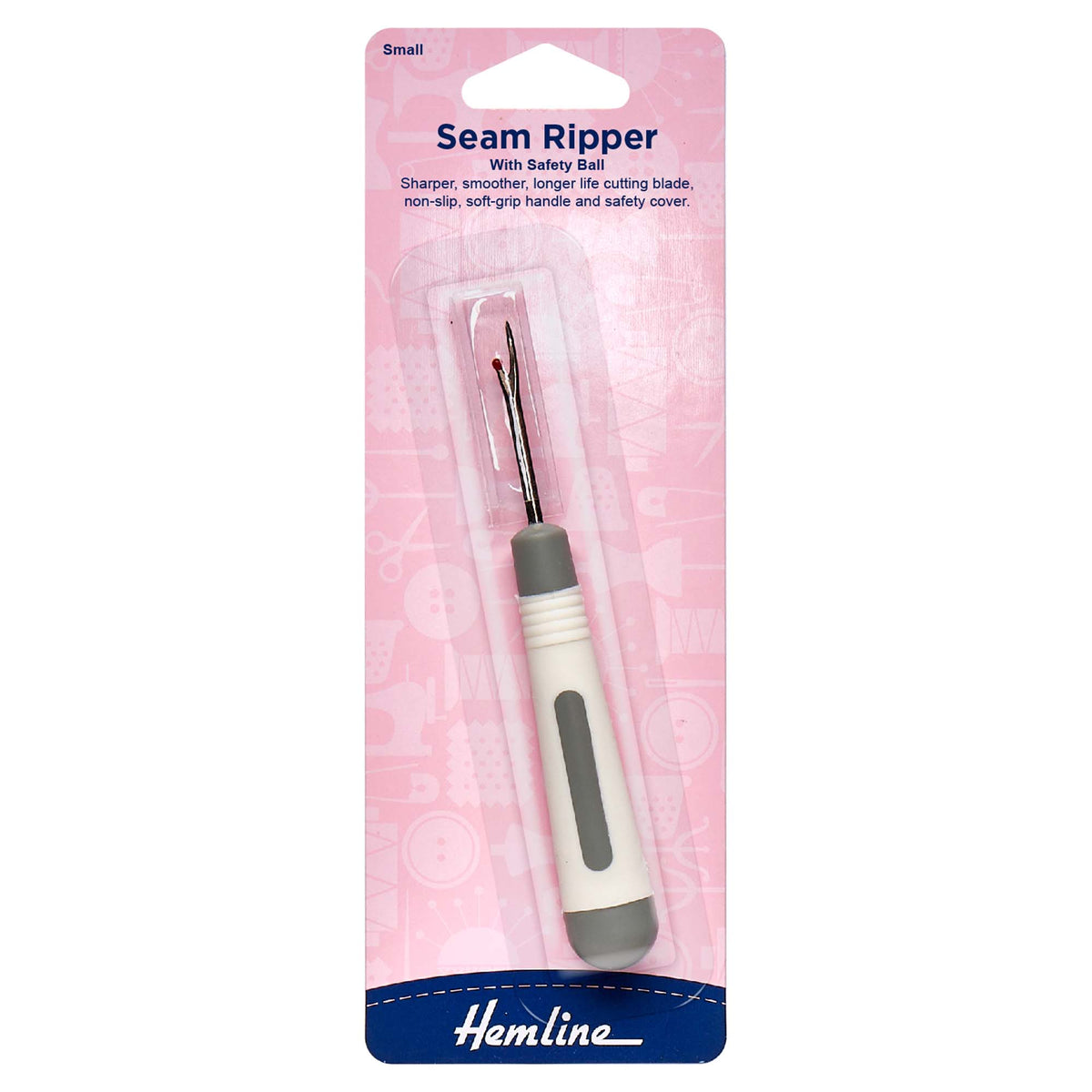 Hemline Soft Grip Small Seam Ripper - H262.ST