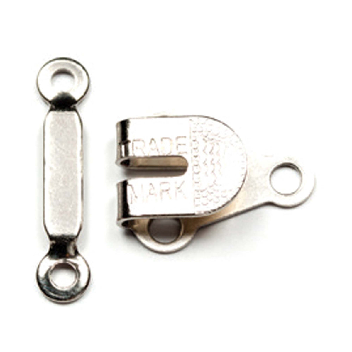 Hemline Large Nickel Hook & Bar – Pack of 3 - H430.L