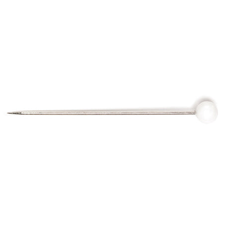 Hemline Plastic Head Dressmaking Pins – 38mm Nickel, Pack of 75 - H706