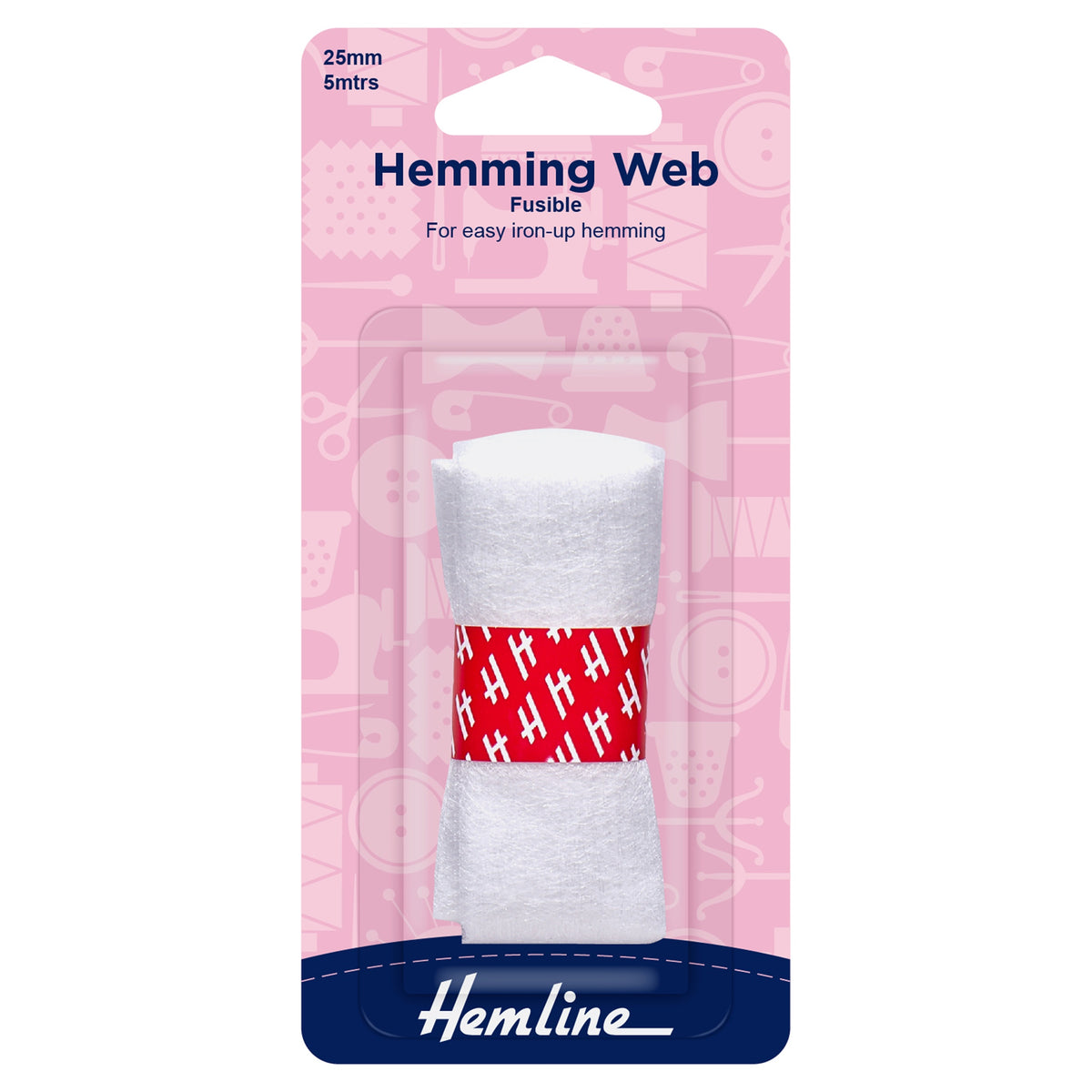 Hemline Fusible Hemming Web – 5m x 25mm - H780