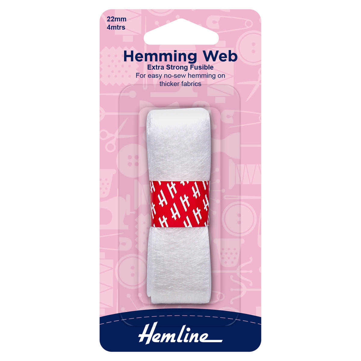 Hemline Fusible Hemming Web – 4m x 22mm - H781.EX