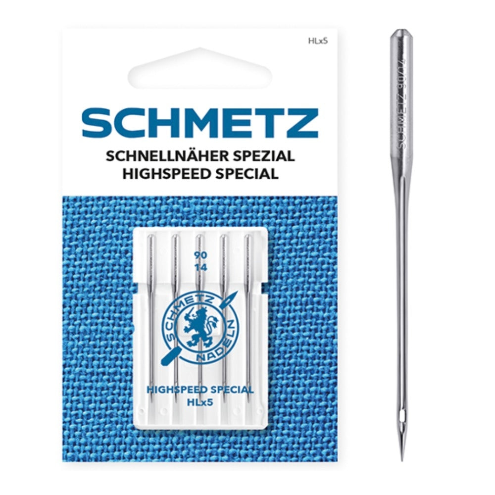 Schmetz High Speed Special Size 90 Machine Needles 5 Pieces Per Card SCH-718137