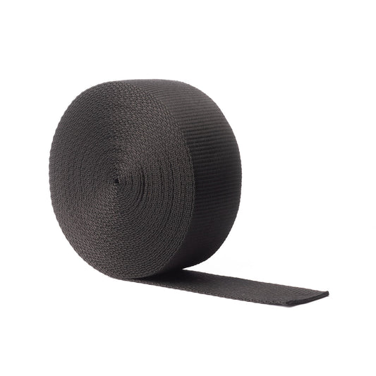 Black Polypropylene Webbing 50mm