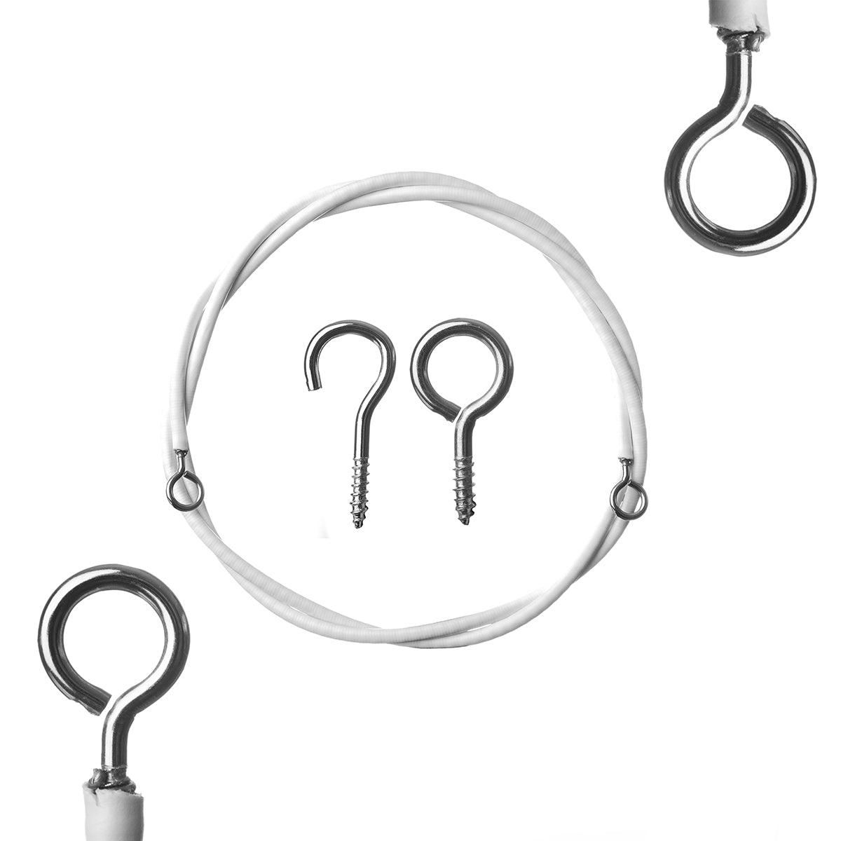 Drape Wire Curtain Wire Set with Hooks and Eyes | Realm Wholesale – Realm Wholesale