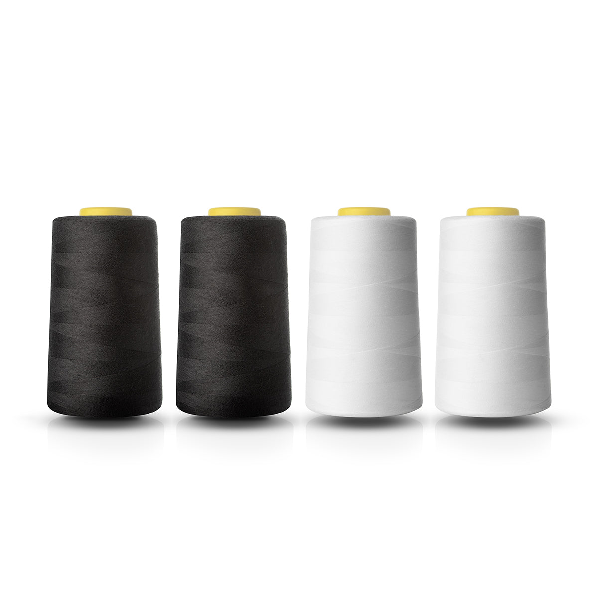 Overlocking Thread x 4 2 Black & 2 White