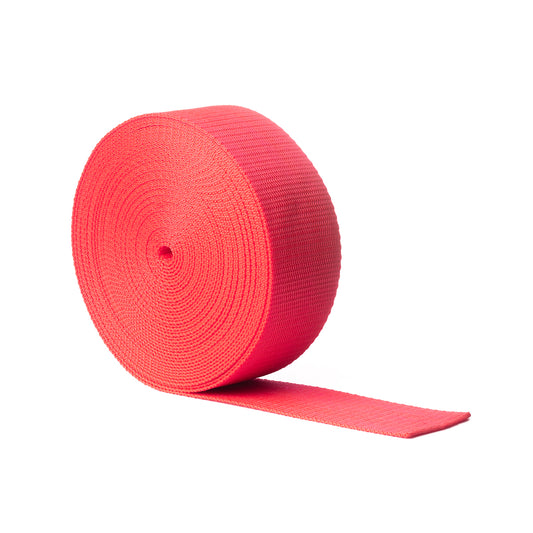 Red Polypropylene Webbing 50mm