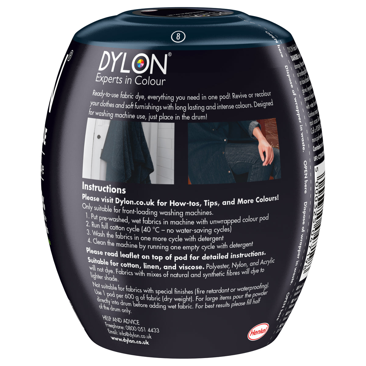 Dylon Machine Dye Pod – Navy Blue Colour 08