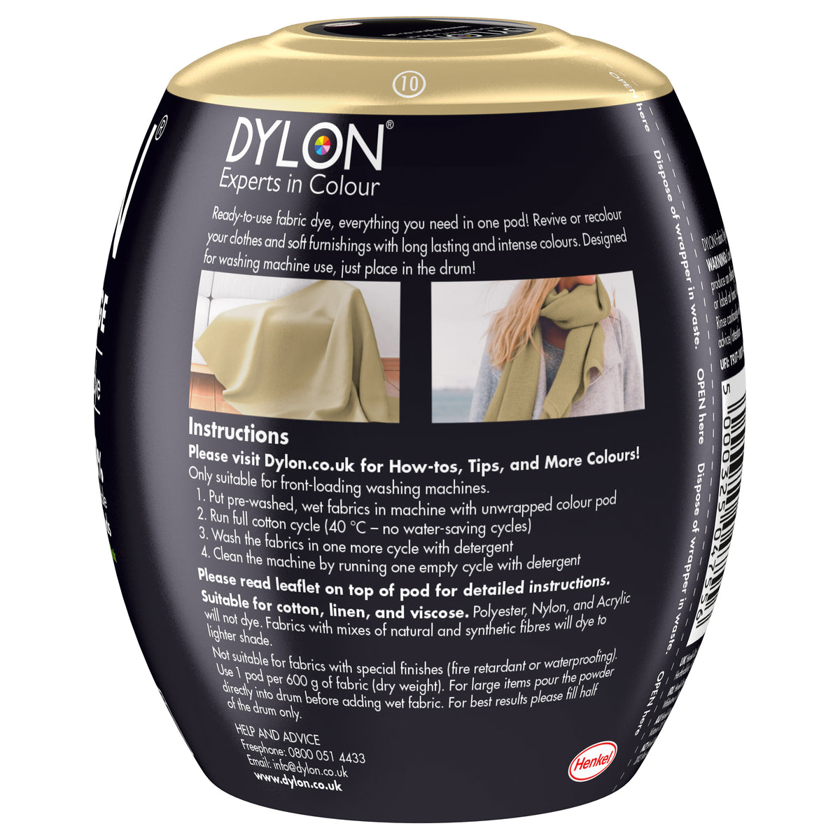 Dylon Machine Dye Pod – Sandy Beige Colour 10