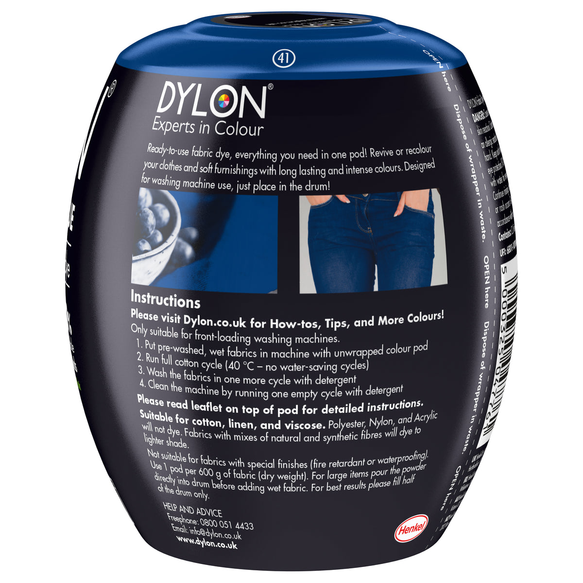 Dylon Machine Dye Pod – Jeans Blue Colour 41