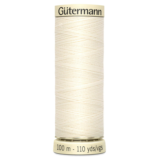 1 Gutermann Sew All Thread 100m - Ivory