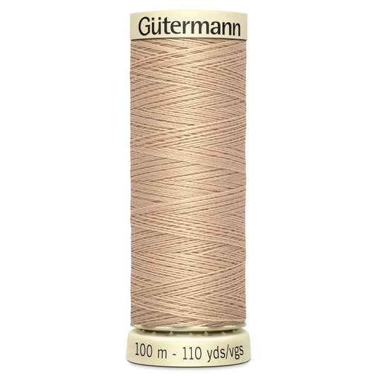 170 Gutermann Sew All Thread 100m - Straw