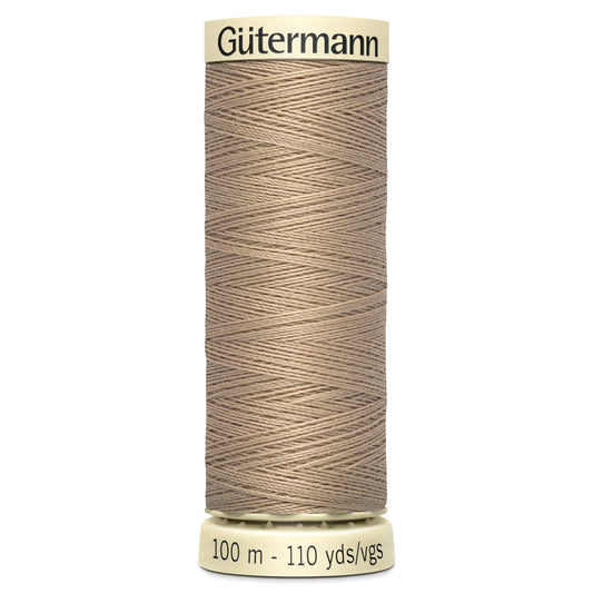 215 Gutermann Sew All Thread 100m - Toasted Almond