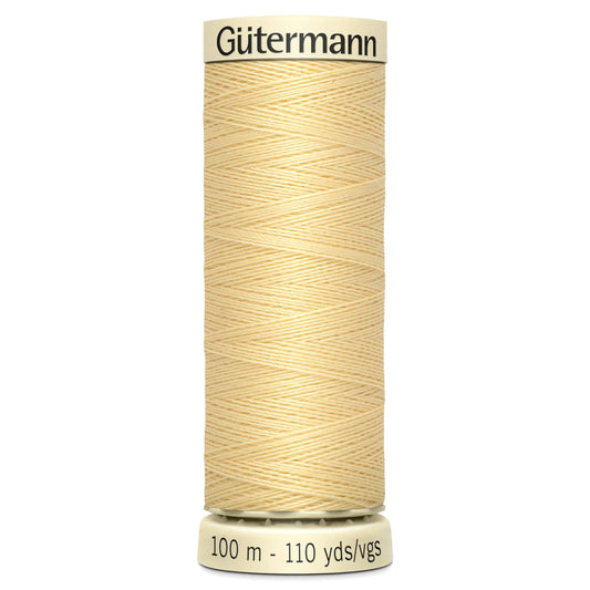 325 Gutermann Sew All Thread 100m - Light Yellow