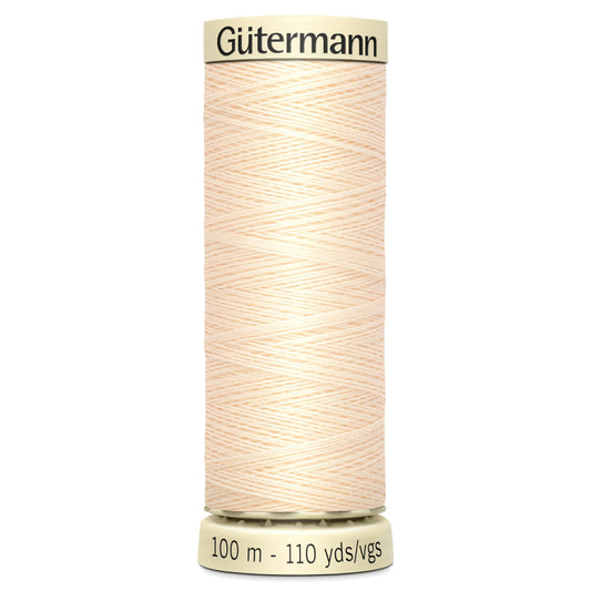 414 Gutermann Sew All Thread 100m - Cream