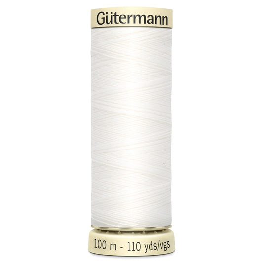 800 Gutermann Sew All Thread 100m - White