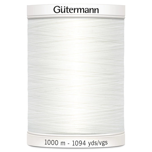 800 Gutermann Sew All Thread 1000m - White