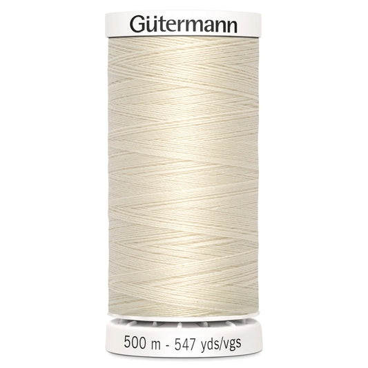 802 Gutermann Sew All Thread 500m - Porcelain