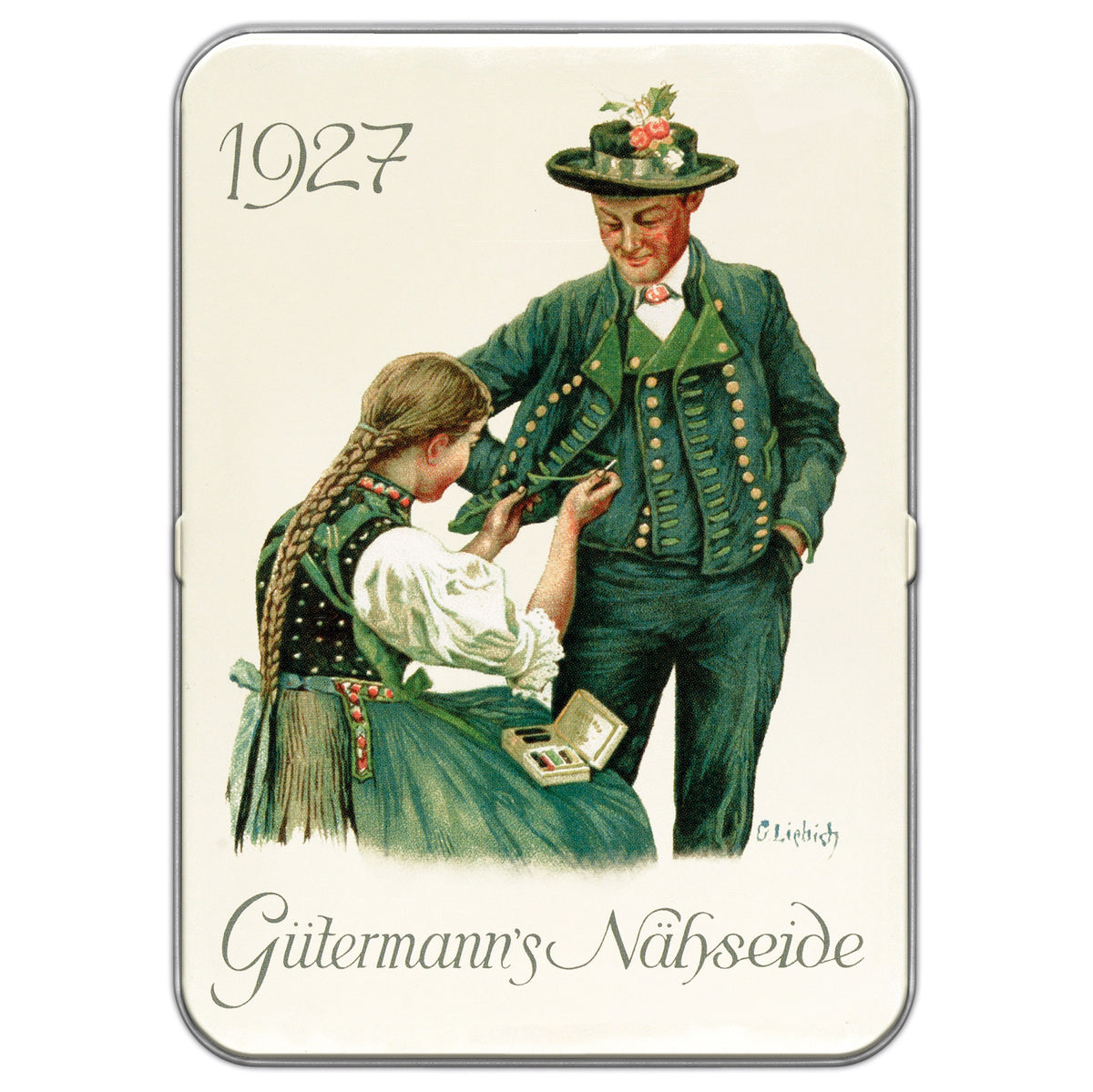 Gutermann Thread Storage Tin- Nostalgic '1927'- Sew-All: 8 x 100m- Pastel Shades