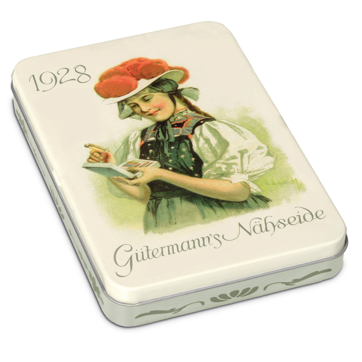 Gutermann Thread Storage Tin- Nostalgic '1928'- Sew-All- 8 x 100m- Bright Shades