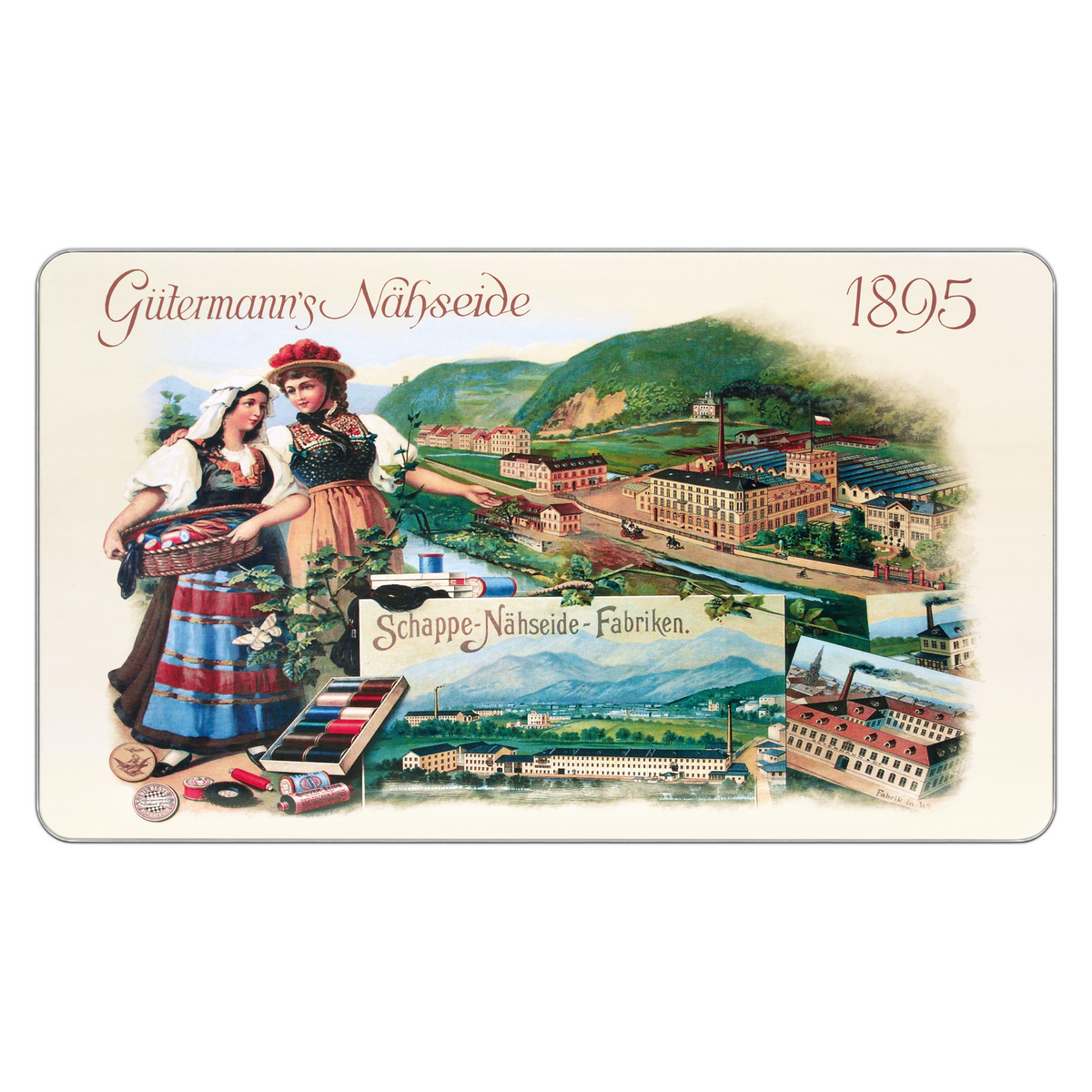 Gutermann Thread Storage Tin - Nostalgic '1895' - Sew-All: 48 x 100m - Assorted