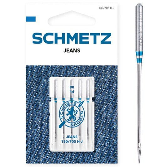 Schmetz Jeans Machine Needles Size 90 5 pieces per card SCH-719057