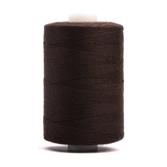 Realm Overlocking Sewing Machine Polyester Thread x One 1000 Yard Spool - Dark Brown