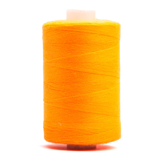 Realm Overlocking Sewing Machine Polyester Thread x One 1000 Yard Spool - Fluorescent Orange