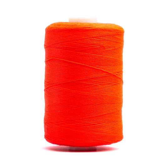 Realm Overlocking Sewing Machine Polyester Thread x One 1000 Yard Spool - Fluorescent Red