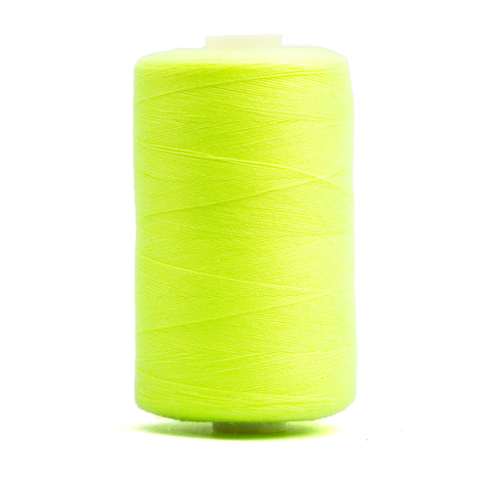 Realm Overlocking Sewing Machine Polyester Thread x One 1000 Yard Spool - Fluorescent Yellow