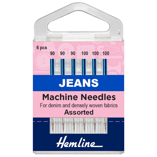 Hemline Jeans & Heavy Sewing Machine Needles – Mixed Pack of 6