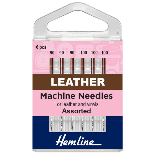 Hemline Leather Sewing Machine Needles – Mixed Pack of 6 - H104.99
