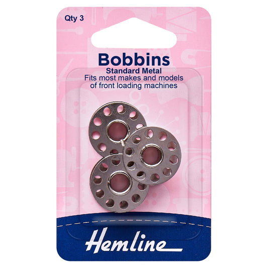 Hemline Universal Class 15K Metal Bobbins - H120.01
