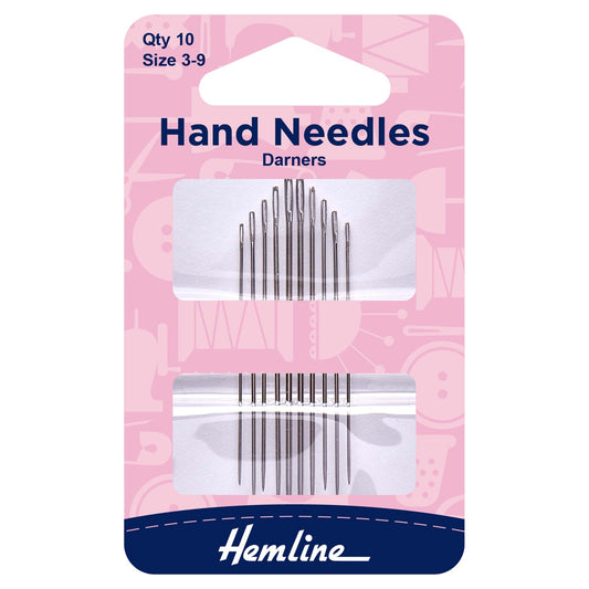 Hemline Hand Sewing Needles – Darners Sizes 3–9 - H204.39