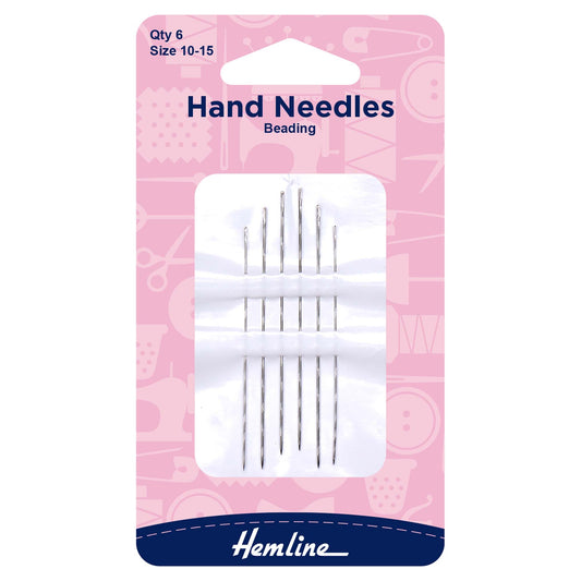 Hemline Beading Hand Sewing Needles – Sizes 10–15 - H209.101