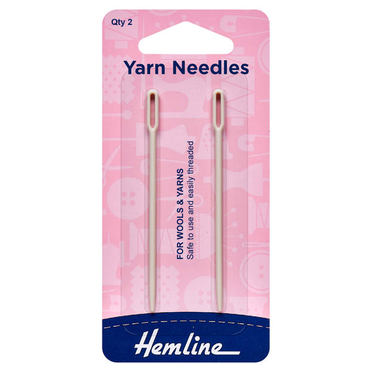Hemline Wool & Yarn Hand Sewing Needles – Plastic Pack of 2 - H211