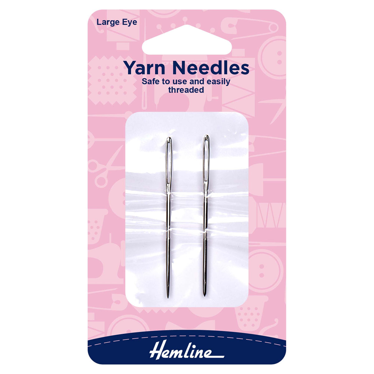Hemline Wool & Yarn Hand Sewing Needles – Metal Pack of 2 - H212