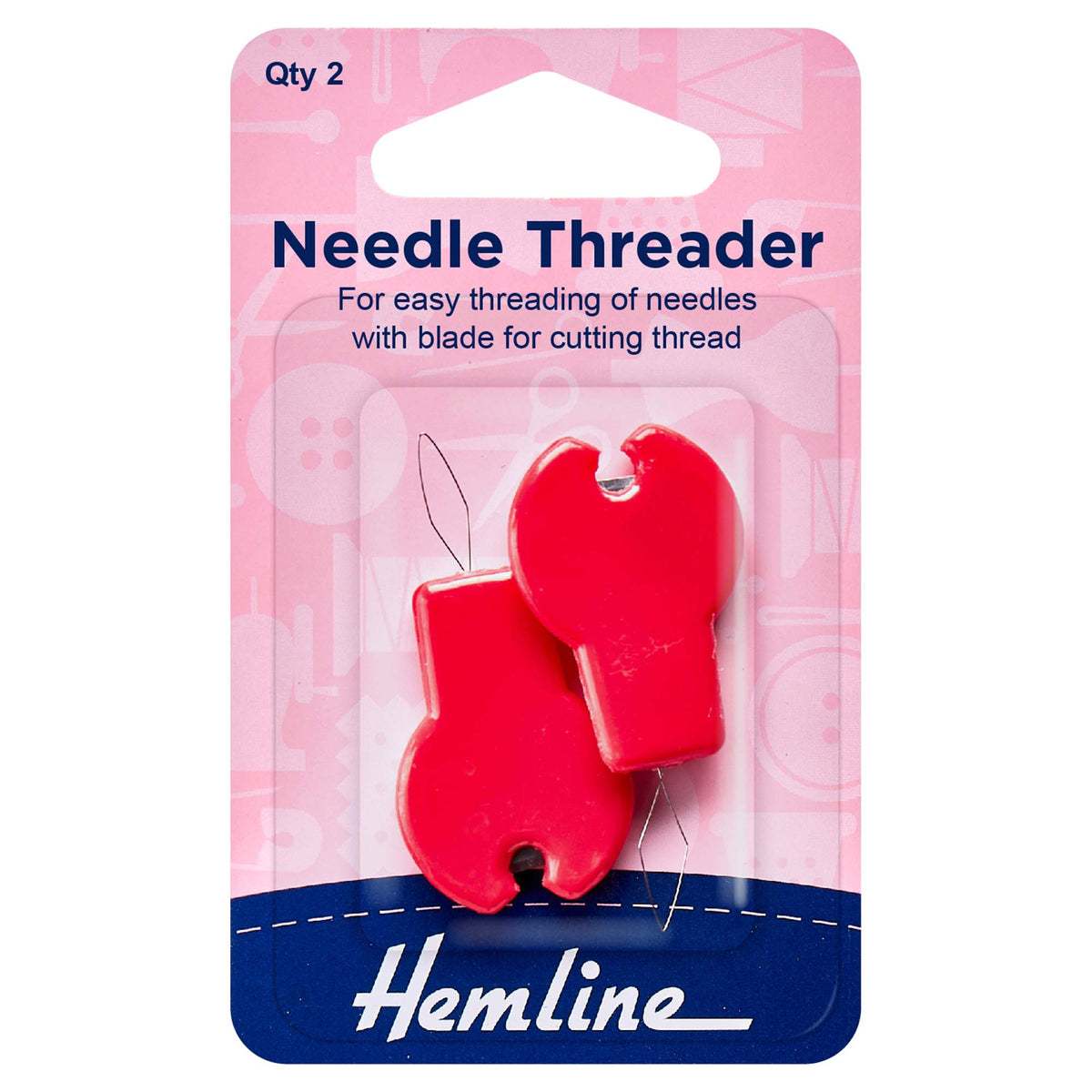 Hemline Needle Threader with Cutter - H237