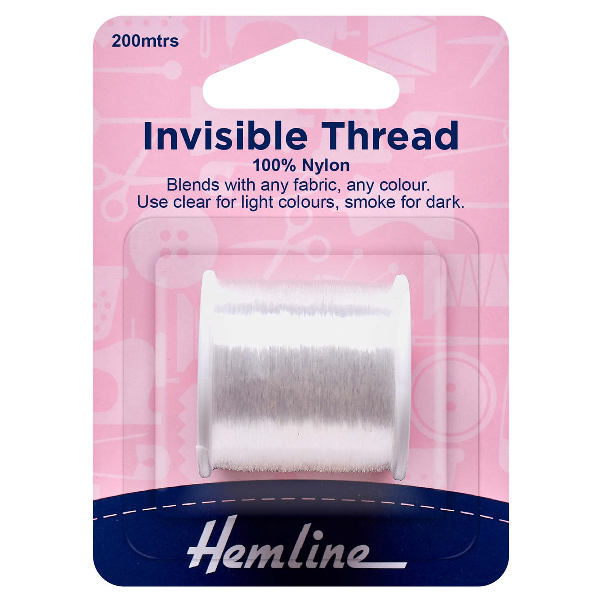 Hemline Invisible Thread – Clear, 200m - H240