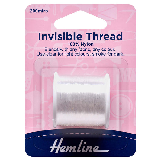 Hemline Invisible Thread – Clear, 200m - H240