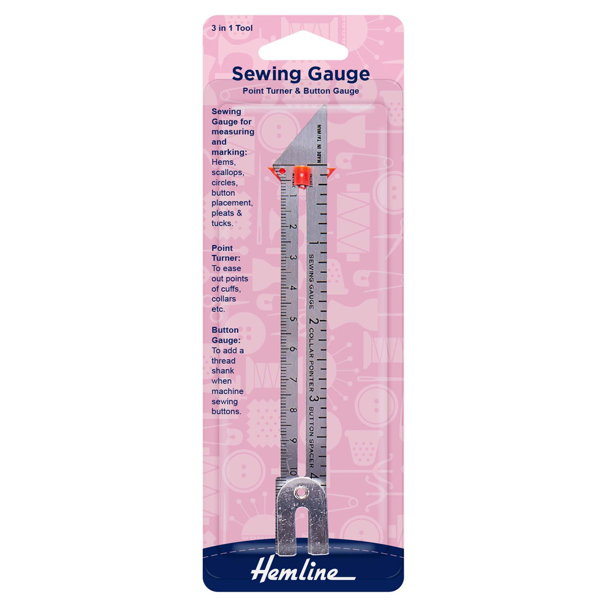 Hemline Sewing Gauge - H258