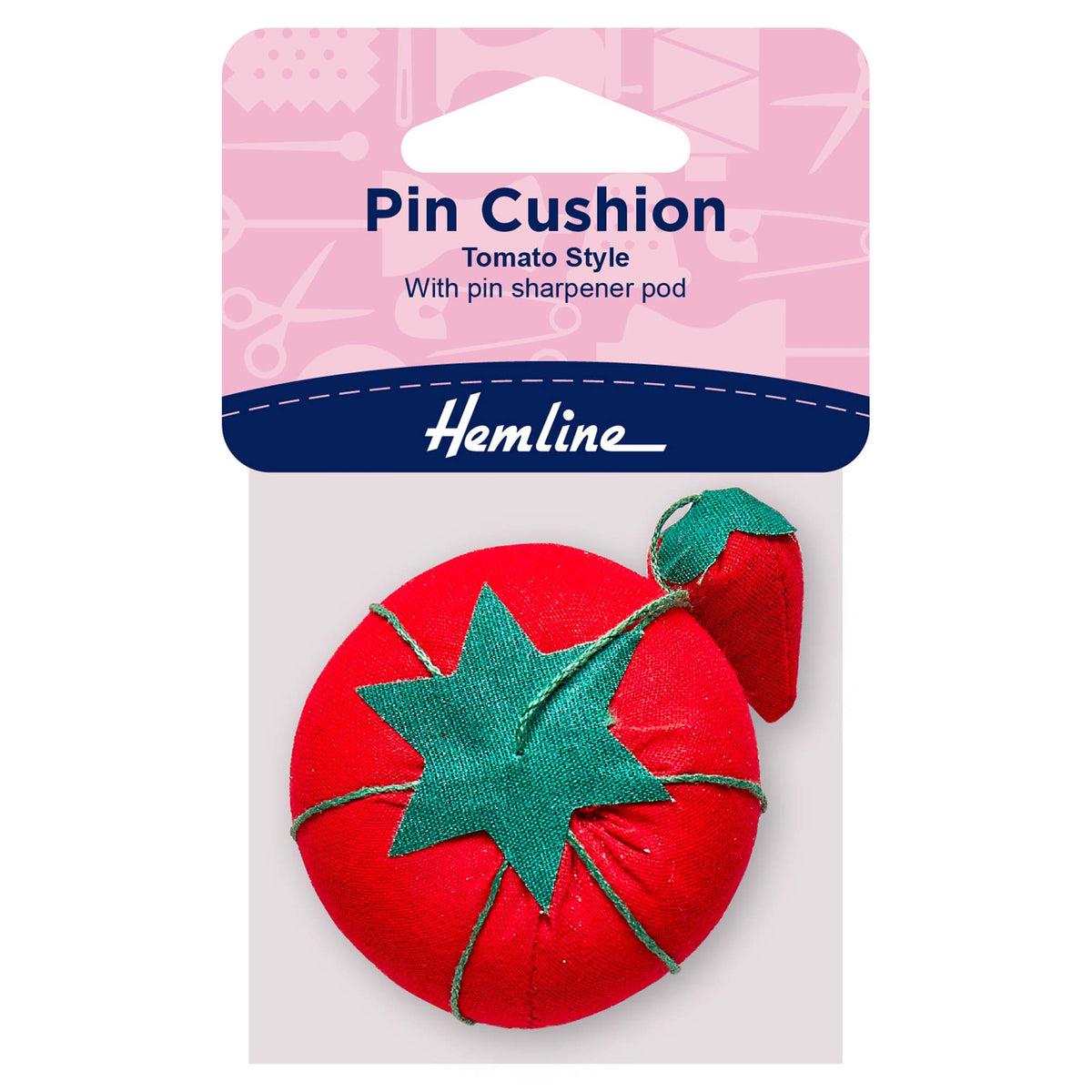 Hemline Pincushion with Needle Sharpener - H277