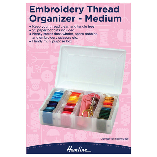Hemline Medium Embroidery Thread Organiser - H3003.M
