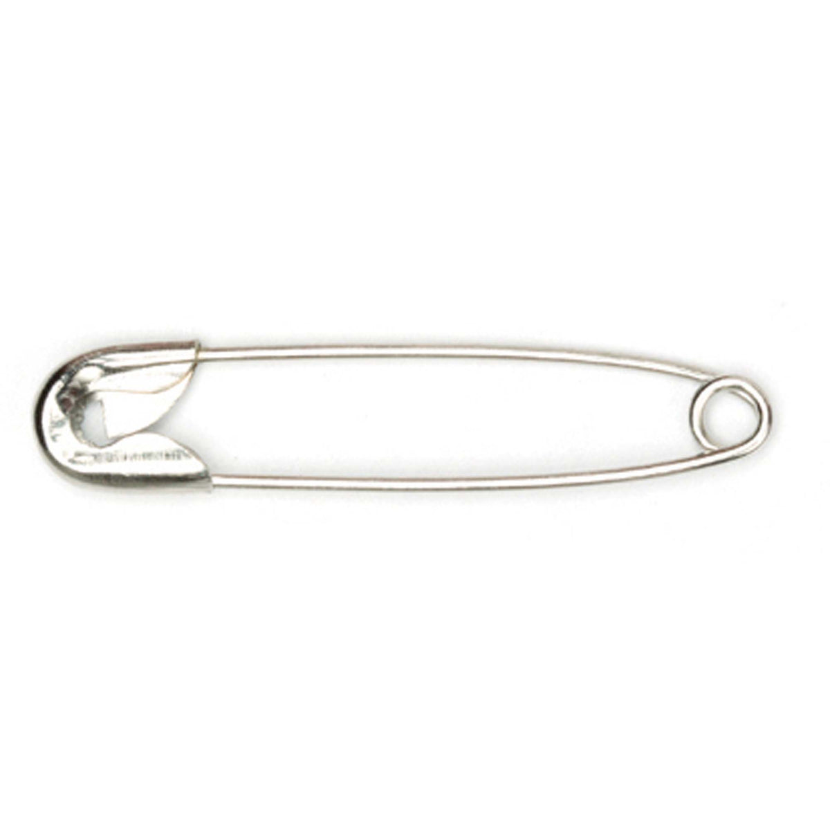Hemline Safety Pins – 34mm Nickel, Pack of 30 - H410.1