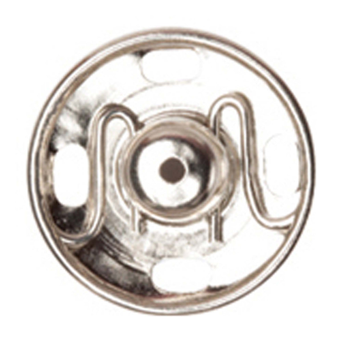 Hemline Nickel Sew-On Snap Fasteners – 13mm Pack of 6 - H420.13