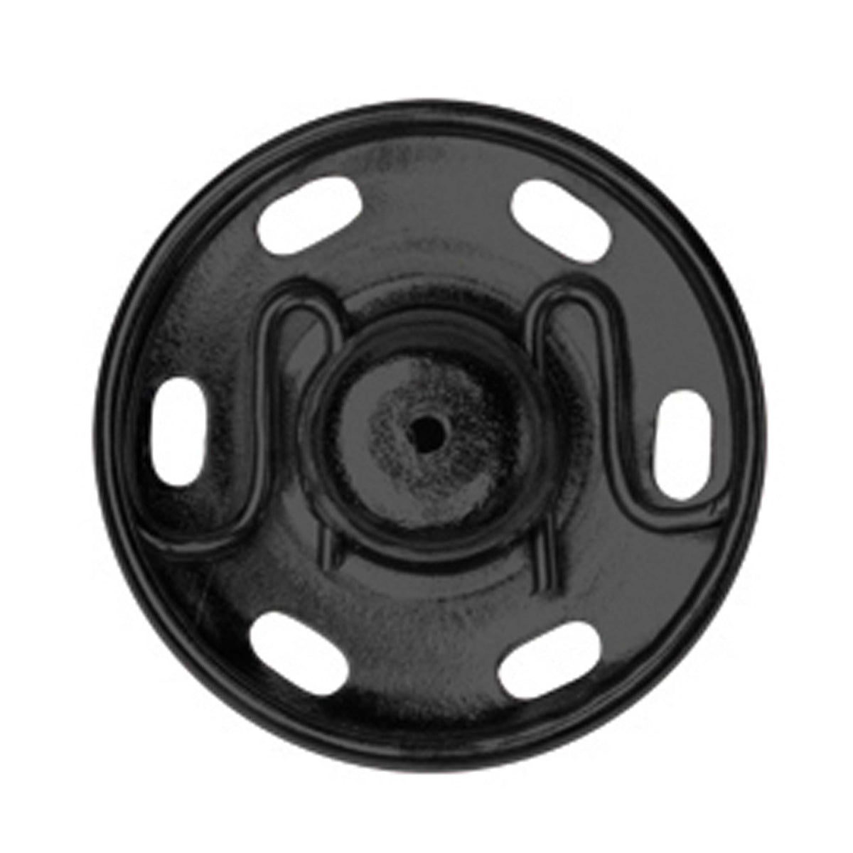 Hemline Black Sew-On Snap Fasteners – 18mm Pack of 2 - H421.18