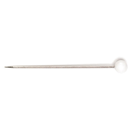Hemline Glass Head Dressmaking Pins – 34mm Nickel, Pack of 95 - H679