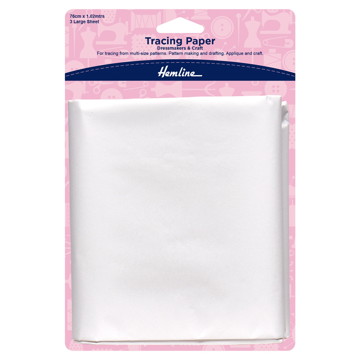 Hemline Plain Tracing Paper – 76 x 102cm - H750