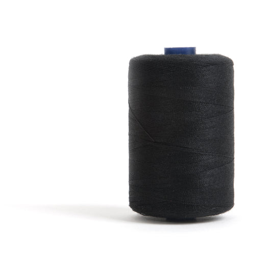 Hemline Sewing & Overlocking Thread – Black 1000m