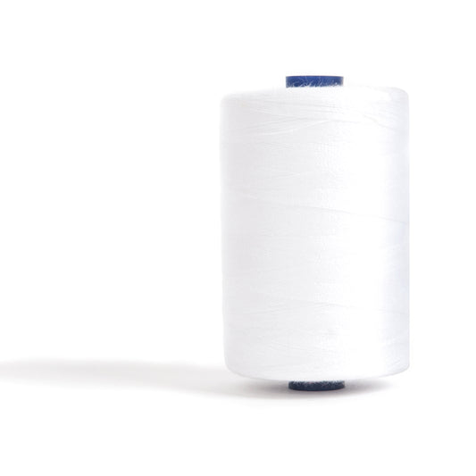 Hemline Sewing & Overlocking Thread – White 1000m